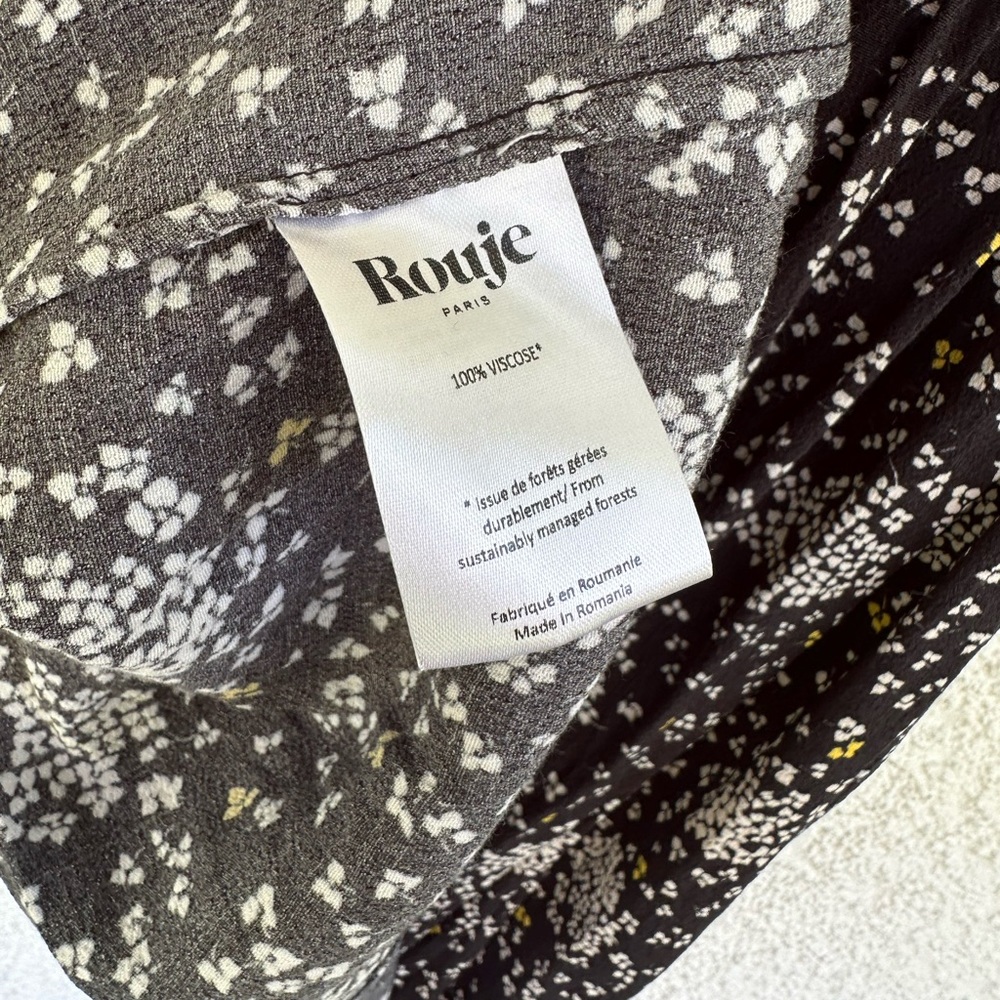 Rouje Paris Gabin dress size 36/ US 4/S long sleeve midi wrap dress - Picture 9 of 9